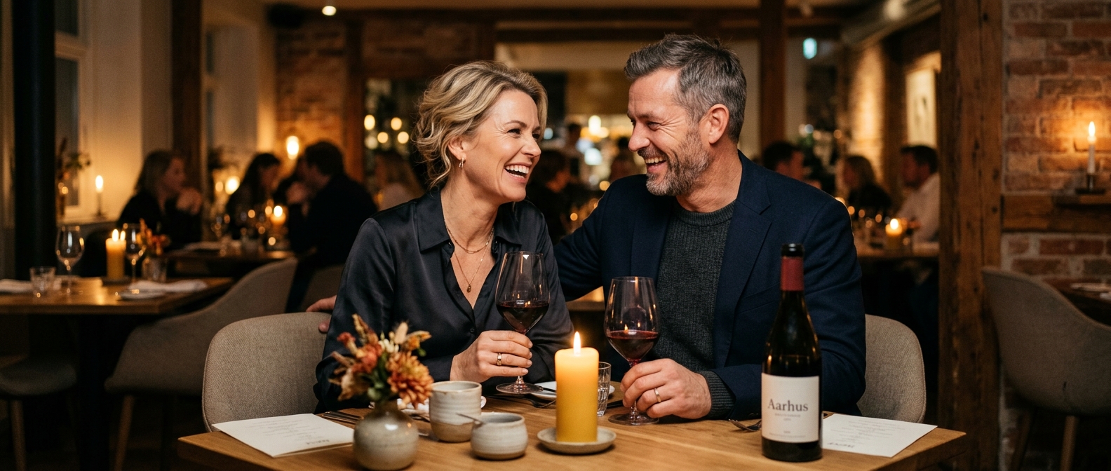 Voksne par på romantisk date i Danmark
